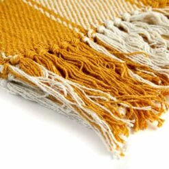 Frisco Tartan Check Recycled Cotton Throw Ochre 9 Frisco Tartan Check Recycled Cotton Throw Ochre -Ideal Shop 2 67913be7 173b 402d bc72 c1a21f98926a