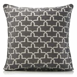 Petra Chenille Grey Cushion Cover 22" X 22"
