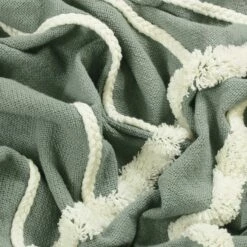 Furn Rainbow Tuft Tasselled Throw Grey -Ideal Shop 2 8c957fbc d9a6 438b 8489 c109a13b428c