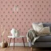 Furn Theia Gold Foil Wallpaper Blush -Ideal Shop 2 a377b562 dd87 44dd 8461 60663f937dc4
