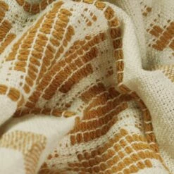 Furn Pangea Woven Tasselled Throw Ochre -Ideal Shop 2 ae4968dc 94e4 4da0 a701 cfe058b5237c