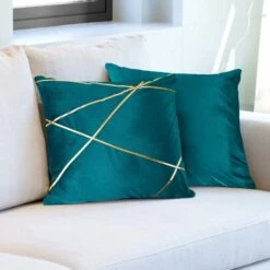 Vancouver Velvet Emerald Cushion Cover 17'' X 17''