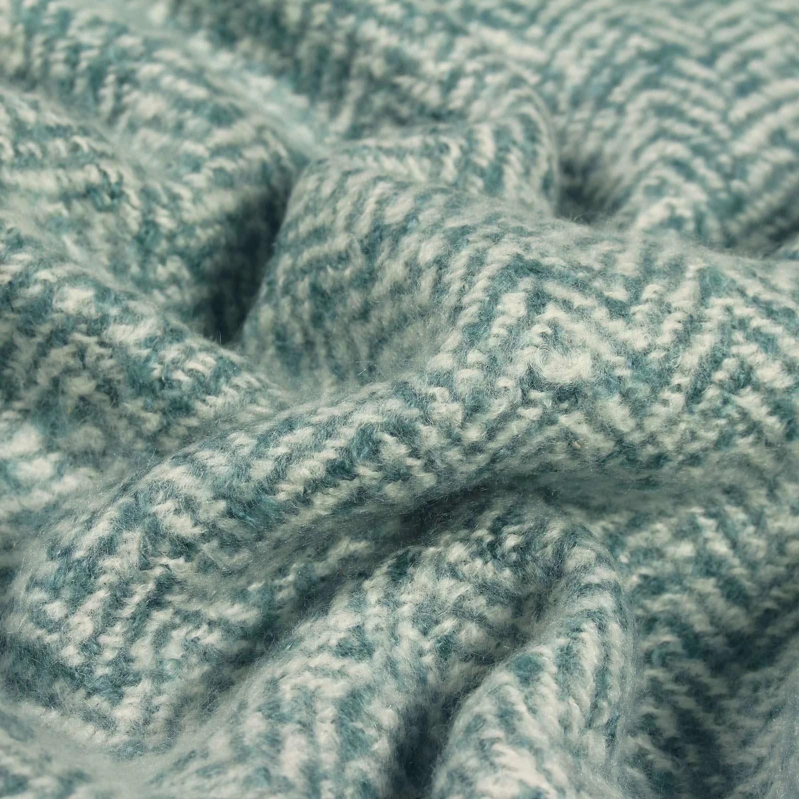 Furn Weaver Herringbone Throw Teal 130cm X 180cm 4 Furn Weaver Herringbone Throw Teal 130cm X 180cm - Image 2