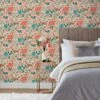 Furn Azalea Floral Wallpaper Coral -Ideal Shop 2 d77cca26 82f5 4ddf a52e d63930671c02