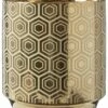 Chelsea Geometric Gold Plant Pot -Ideal Shop 310130e3 6e20 43b5 a5dc b970cf70be0d