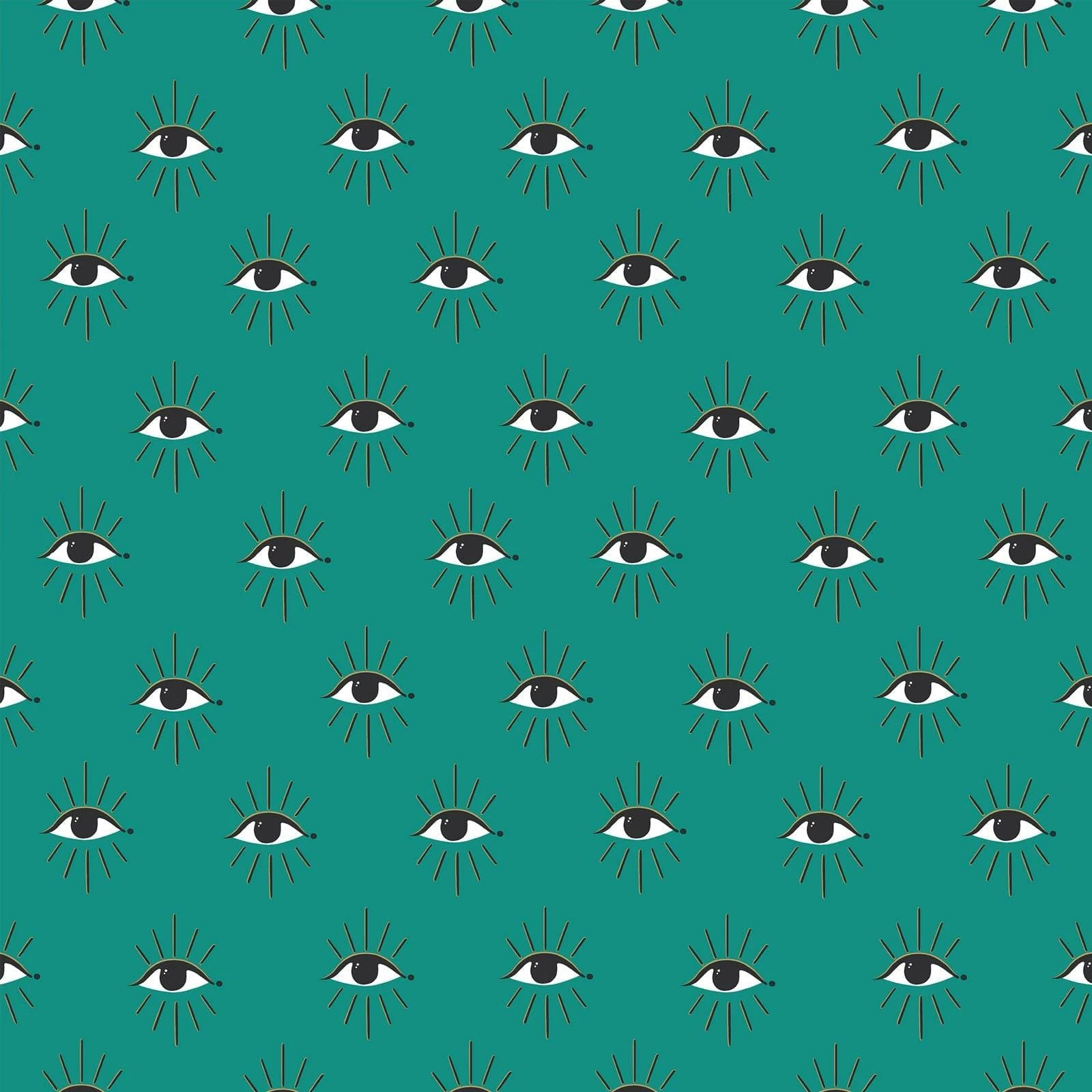 Furn Theia Gold Foil Wallpaper Turquoise 5 Furn Theia Gold Foil Wallpaper Turquoise - Image 3