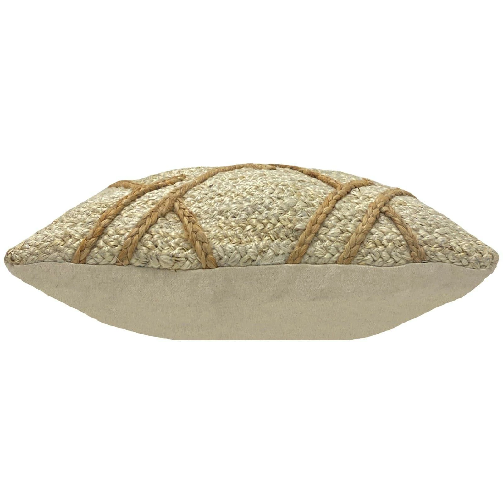 Furn Boda Braided Jute Natural Cushion Cover 12" X 20" 6 Furn Boda Braided Jute Natural Cushion Cover 12" X 20" - Image 4