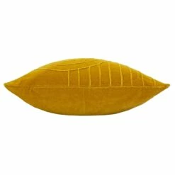 Furn Mangata Pleated Velvet Ochre Cushion Cover 18" X 18" -Ideal Shop 3 21973c78 4d19 48ed 8804 2f0eee6f4ed5