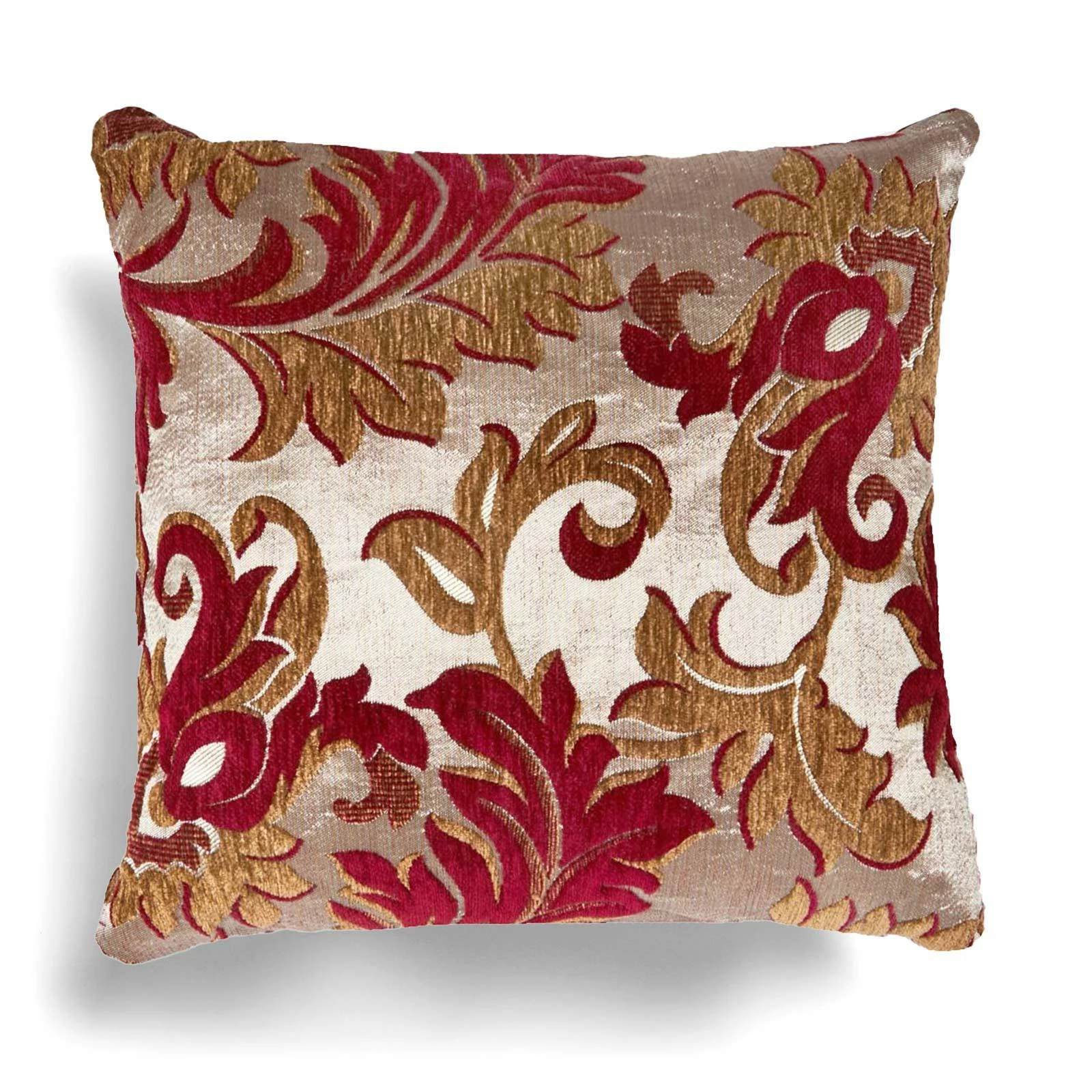 Rome Damask Wine Cushion Cover 17'' X 17'' 4 Rome Damask Wine Cushion Cover 17'' X 17'' - Image 2