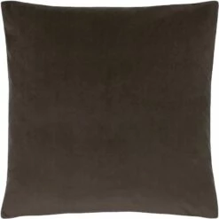 Sunningdale Plain Velvet Truffle Cushion Covers 20'' X 20''