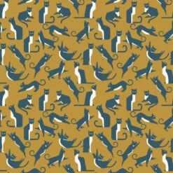 Furn Geo Cat Wallpaper Mustard -Ideal Shop 3 788ebfba d529 4827 a275 15334bb2e0aa