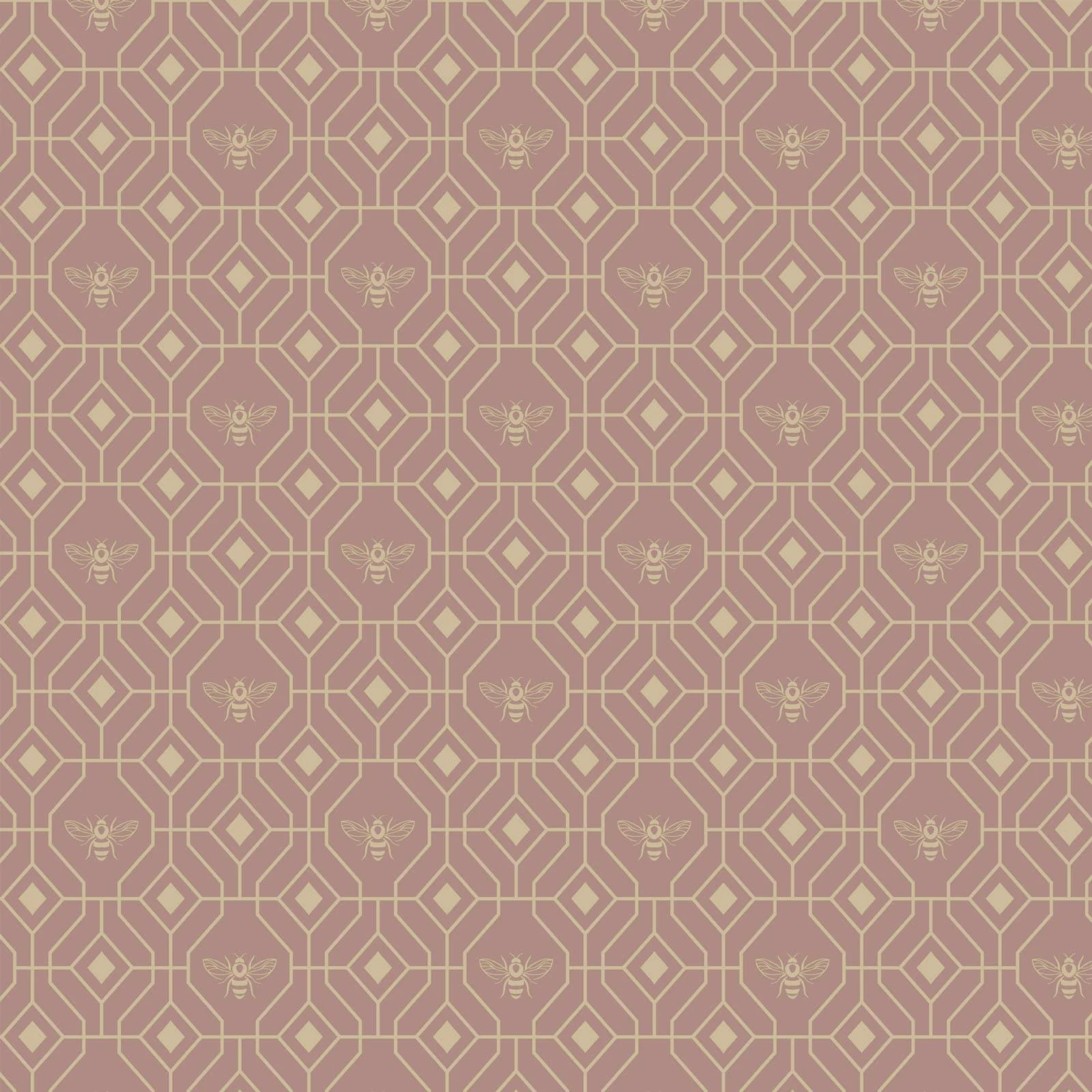 Furn Bee Deco Gold Foil Wallpaper Blush 5 Furn Bee Deco Gold Foil Wallpaper Blush - Image 3