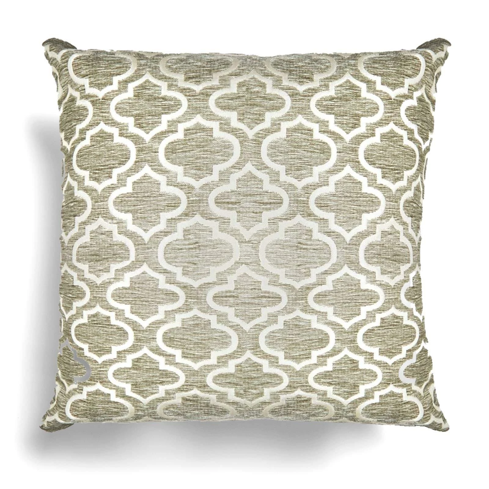 Bohemia Chenille Silver Cushion Cover 17'' X 17'' 4 Bohemia Chenille Silver Cushion Cover 17'' X 17'' - Image 2