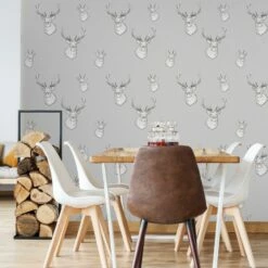 Stag Wallpaper Silver 7 Stag Wallpaper Silver -Ideal Shop 3 e23573f1 e542 4b71 af2e e23368954237
