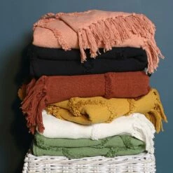 Furn Jakarta Tufted Tassel Throw Blush -Ideal Shop 3 e3f13284 b0ba 486a 94e2 523d7e6718ae