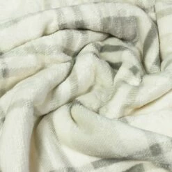 Furn Blake Tartan Check Fleece Throw Natural 130cm X 150cm -Ideal Shop 3 fe8625d7 c5c7 4c5b 9573 c21515de3fa1