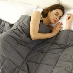 Gravity Quilted Weighted Blanket Grey