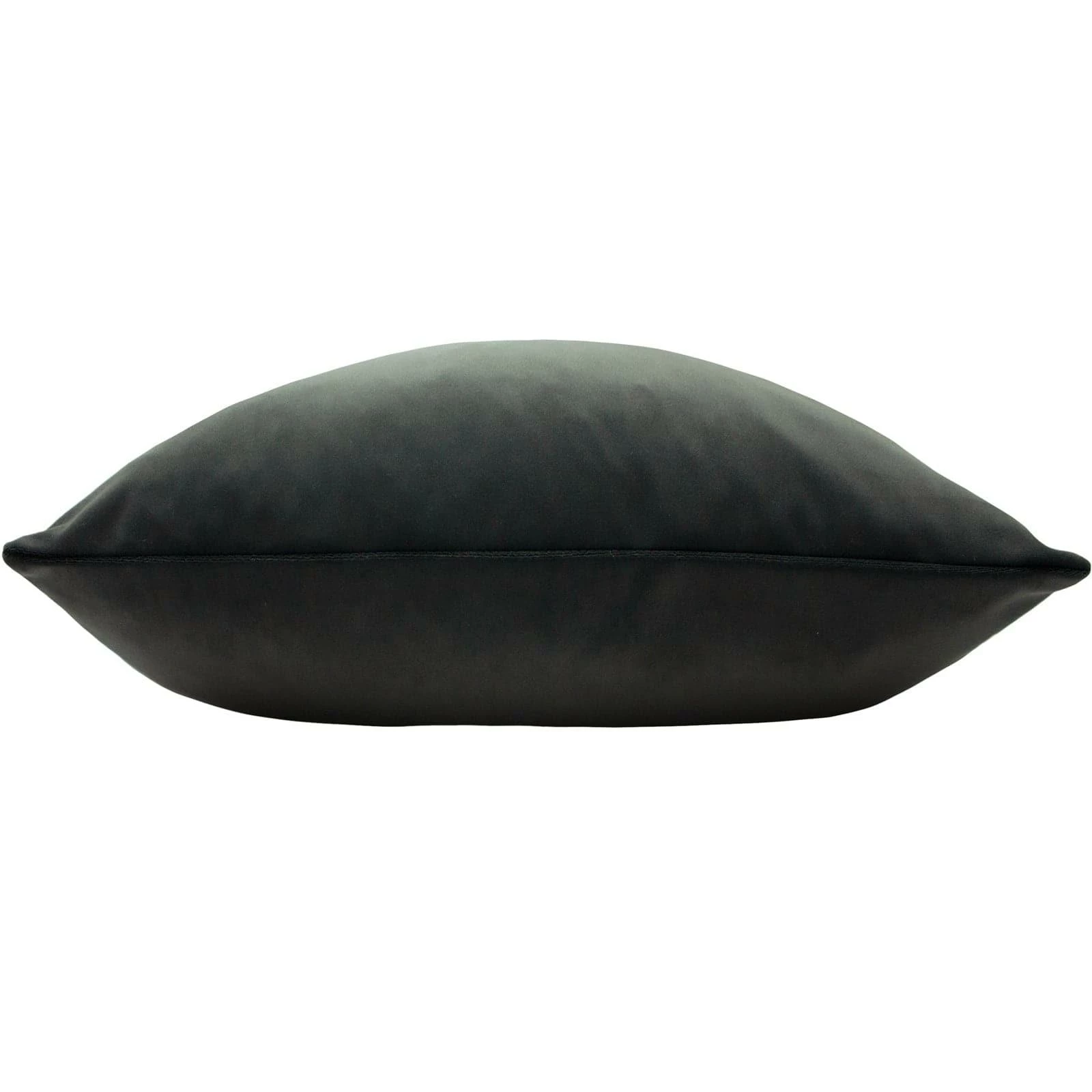 Sunningdale Plain Velvet Charcoal Filled Cushions 20'' X 20'' 4 Sunningdale Plain Velvet Charcoal Filled Cushions 20'' X 20'' - Image 2