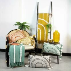 Furn Rainbow Tuft Tasselled Ochre Filled Cushion 9 Furn Rainbow Tuft Tasselled Ochre Filled Cushion -Ideal Shop 4 6a073f74 2701 4482 88be 8d9ac0446d33