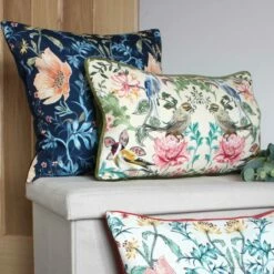 Heritage Peony Midnight Cushion Cover 17" X 17" -Ideal Shop 4 73f62324 4013 4cd2 b050 72a0960dc780
