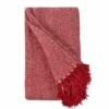 Herringbone Tasselled Recycled Cotton Throw Red 1 Herringbone Tasselled Recycled Cotton Throw Red -Ideal Shop 4 ed45ddf0 95e0 46ee a7bc fd4c4fdd9296