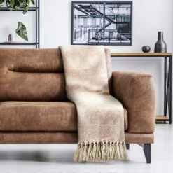 Heart Tassel Recycled Cotton Throw Blush Pink -Ideal Shop 4 f07a2e0f c978 424a b53a 794f844b9328