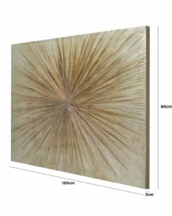 Gold Starburst Canvas Wall Art -Ideal Shop 4c240f64 8dde 4b10 a614 c501427c2f19