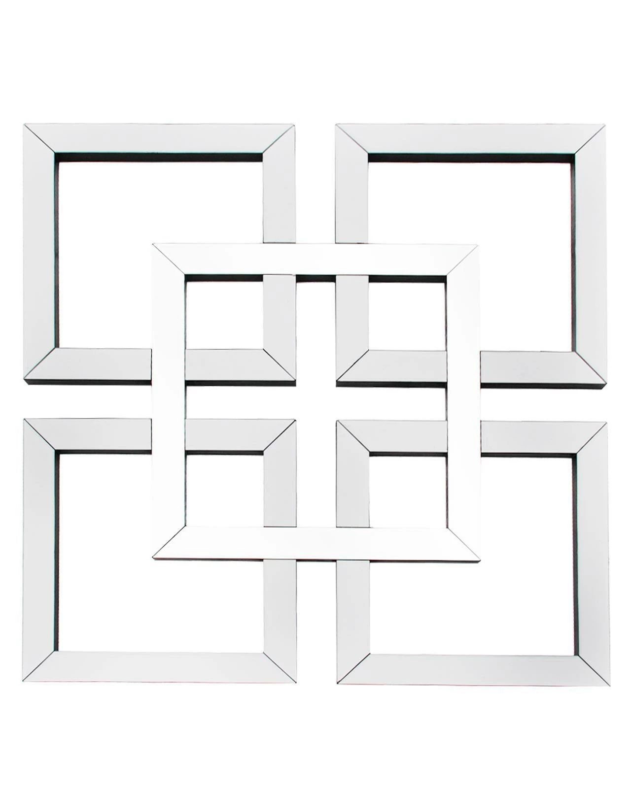 Large Art Deco White Mirror Wall Art 3 Large Art Deco White Mirror Wall Art