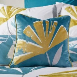 Fusion Alma Velvet Teal Cushion Cover 17" X 17"