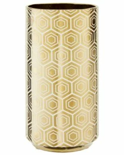Chelsea Geometric Gold Vase