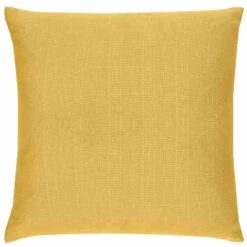 Matrix Textured Ochre Cushion Cover 17" X 17"