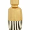 Large Suvi Monochrome Stripe Gold Vase -Ideal Shop 7781fcfd 6a02 4f33 8ad0 dc9f4ad583da
