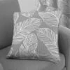 Fusion Matteo Palm Leaf Grey Cushion Cover 17" X 17" -Ideal Shop 7 73054a44 5936 4a7c a11b 6ab71f4b0287