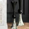 Miles Black & Silver Trumpet Vase -Ideal Shop 844fa3ed f356 42d4 b1c1 e42079f2f438