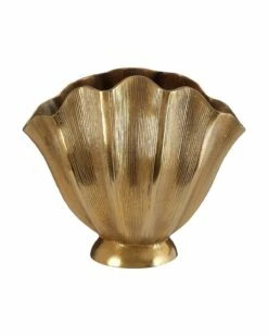 Gold Fluted Aluminium Hatton Vase (Small)
