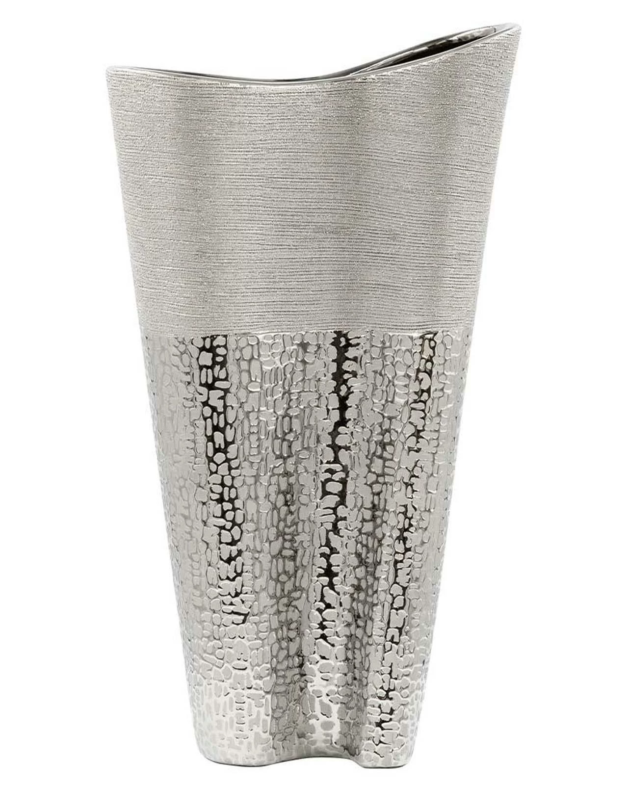 Nova Silver Shaped Vase 5 Nova Silver Shaped Vase - Image 3