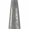 Silver-Etched Tapered Conical Vase