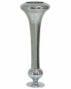 Silver Fluted Glass Vase -Ideal Shop 935a8491 1062 4039 8aa4 c53019a99849
