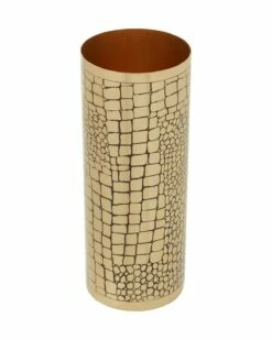 Roslin Gold Croc Large Vase
