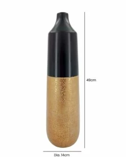 Large Gaia Gold & Black Vase -Ideal Shop 952adde6 fa20 434f a514 667aaa55d903