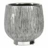 Textured Silver Ceramic Tate Small Planter -Ideal Shop 9b070a03 7356 48db 854c 6d1163ace021
