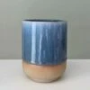 Ideal Santorini Blue Glaze Pot 12cm