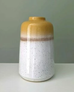 Ideal Santorini Ochre Ombre Glaze 18cm Vase