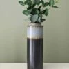 Ideal Santorini Grey Glaze 25cm Bottle Vase