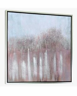 Large Abstract Pink Textured Canvas With Crystals -Ideal Shop a312f184 aa95 48dd 91f4 8c2a152ec039