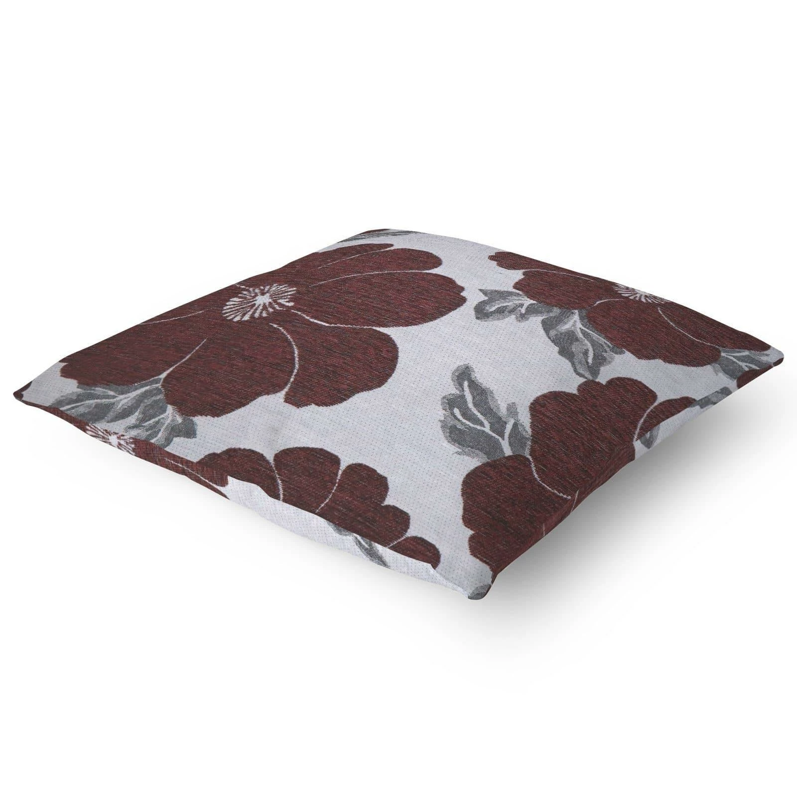 Ideal Kira Poppy Aubergine Cushion Covers 22" X 22" 5 Ideal Kira Poppy Aubergine Cushion Covers 22" X 22" - Image 3