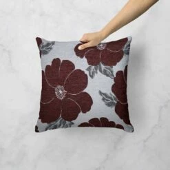 Ideal Kira Poppy Aubergine Cushion Covers 22" X 22" 14 Ideal Kira Poppy Aubergine Cushion Covers 22" X 22" -Ideal Shop aubergine 5 842db938 206b 4937 bddc 4a1e30e62097