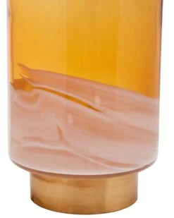 Sienna Amber & Brass Tall Glass Vase 11 Sienna Amber & Brass Tall Glass Vase -Ideal Shop b06ecf13 a2fd 48f0 8674 57aba94d2db4