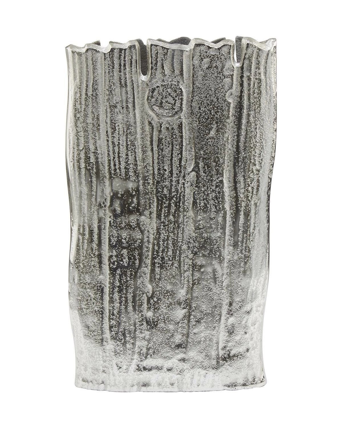 Luss Large Silver Textured Vase 3 Luss Large Silver Textured Vase