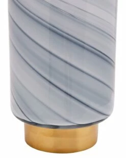 Mira Grey Ripple Effect Tall Glass Vase -Ideal Shop b18e644b e955 4e35 9edf cb620b50f163